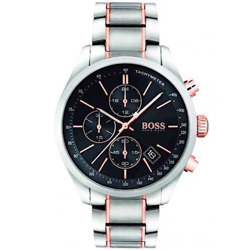 Image of fra Hugo Boss mat rustfri stål Grand Pris chrono quartz herre ur